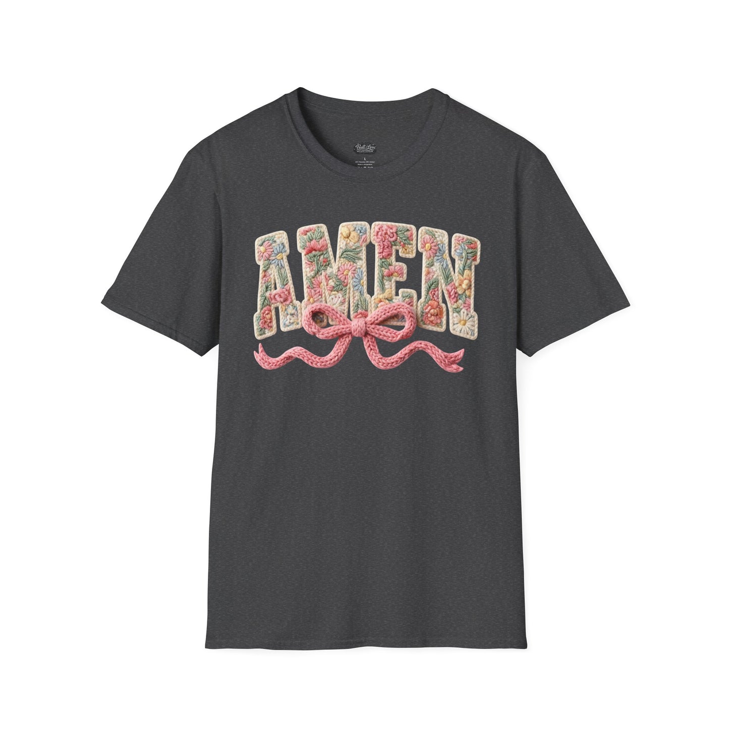 Alien Floral Script T-Shirt — Pink Bow Graphic Tee