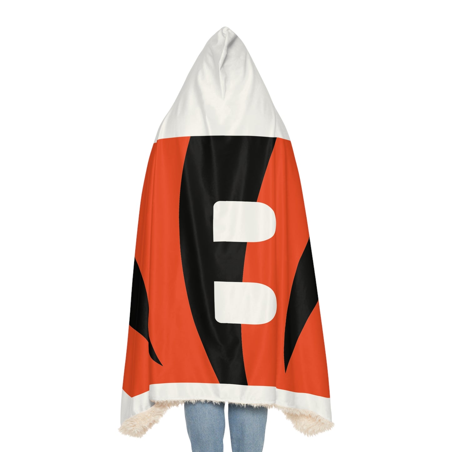 Cincinnati Bengals B Logo Snuggle Blanket | Football Team Fleece Throw