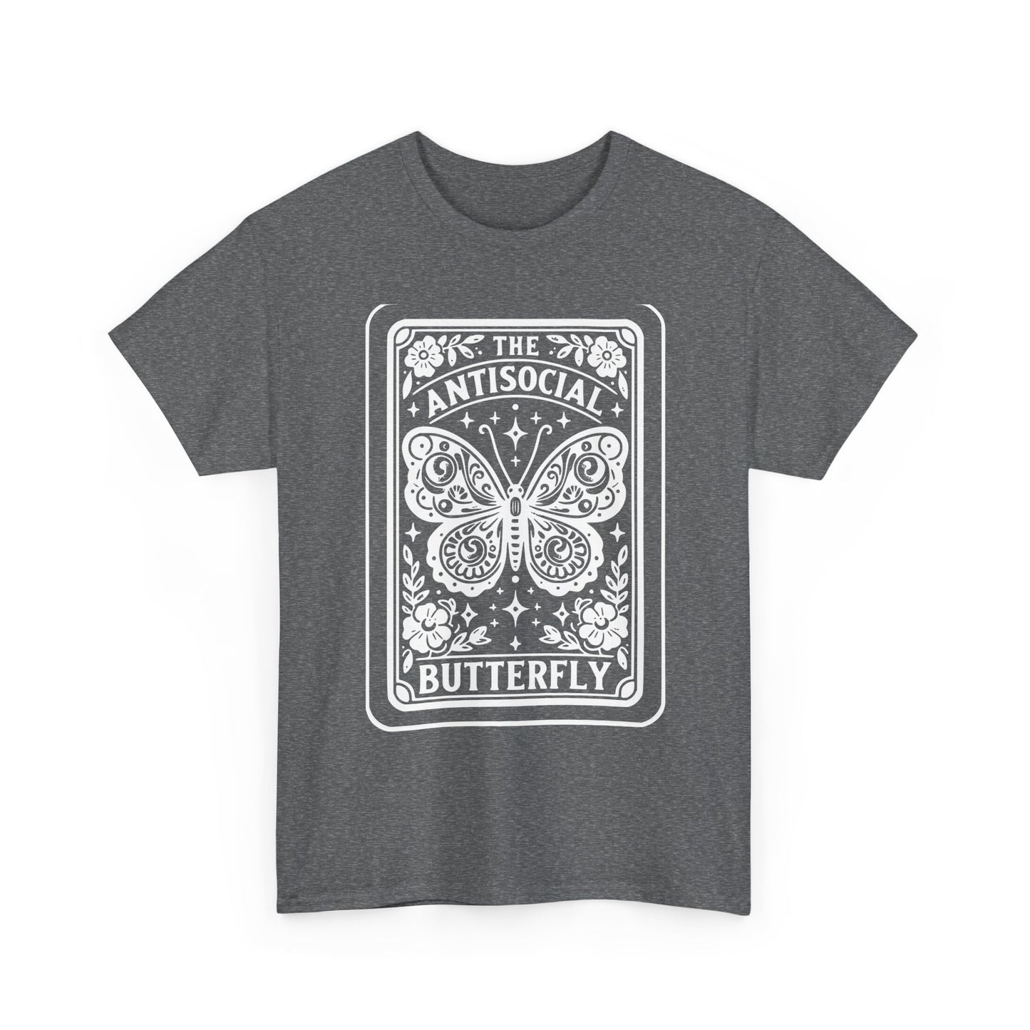 Antisocial Butterfly T-Shirt | Decorative Butterfly Illustration
