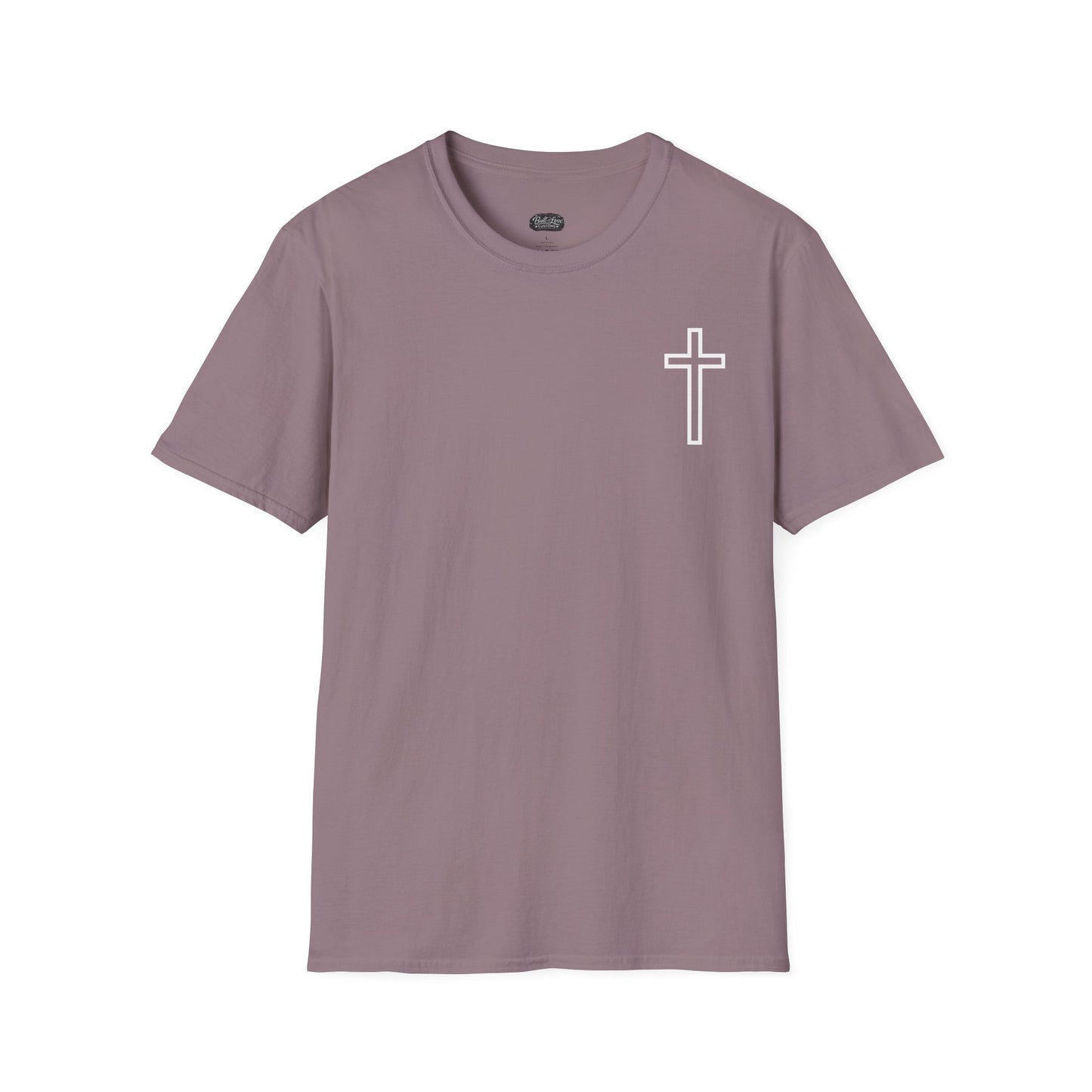 Blessed Through the Storm Christian T-Shirt — Women’s Faith Cross Tee