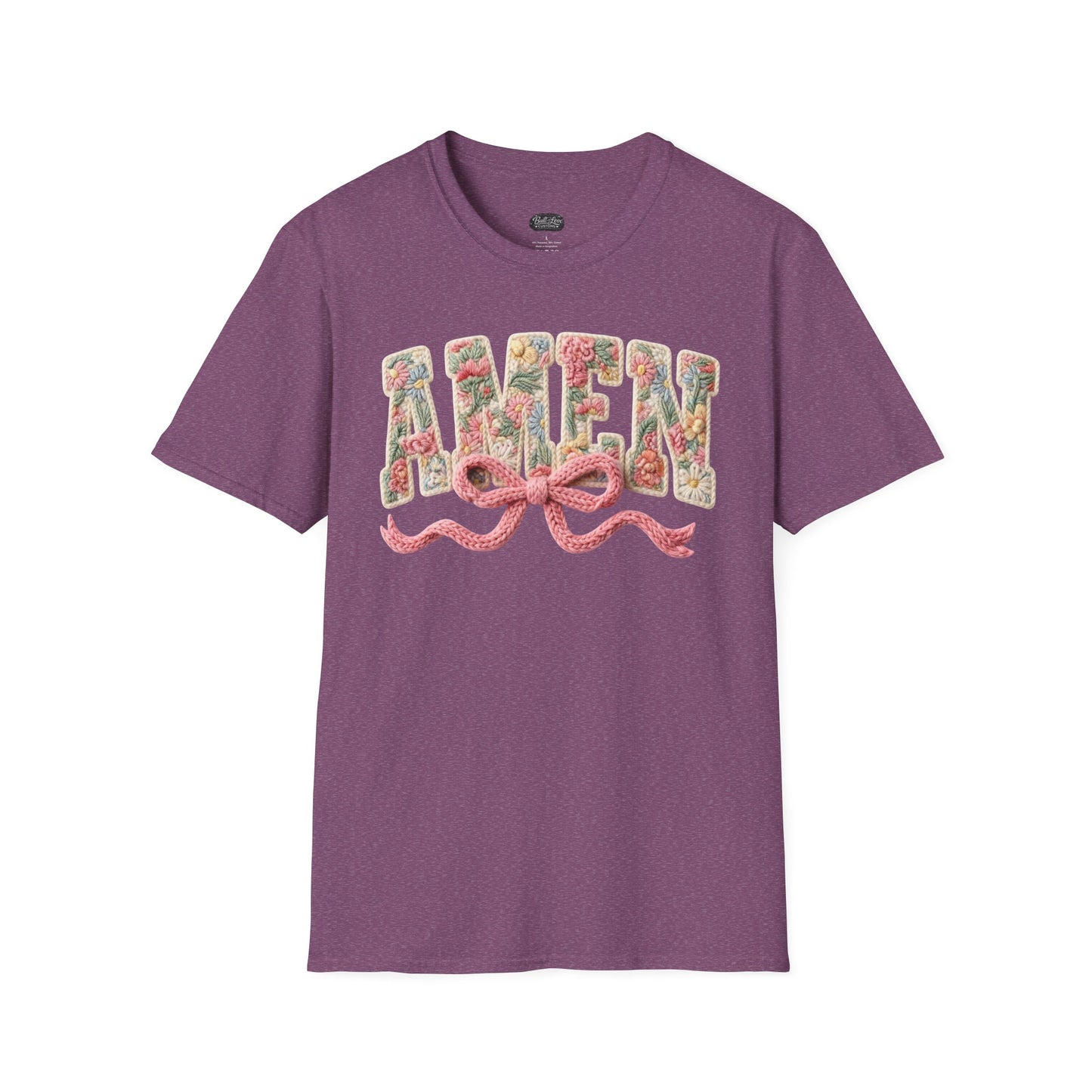 Alien Floral Script T-Shirt — Pink Bow Graphic Tee