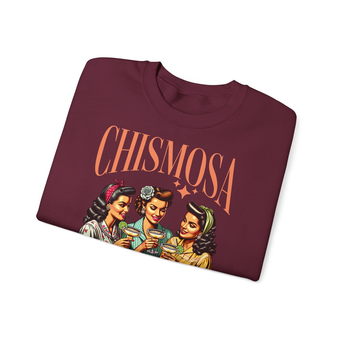 Chismosa Social Club Sweatshirt | Retro Women Chatting Graphic
