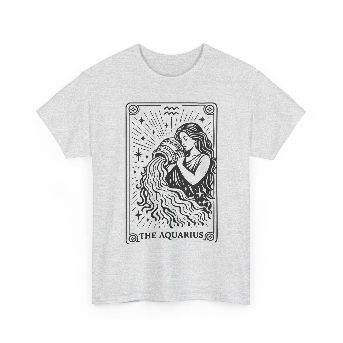 Aquarius Water Bearer tee | Zodiac astrology shirt, The Aquarius tarot design