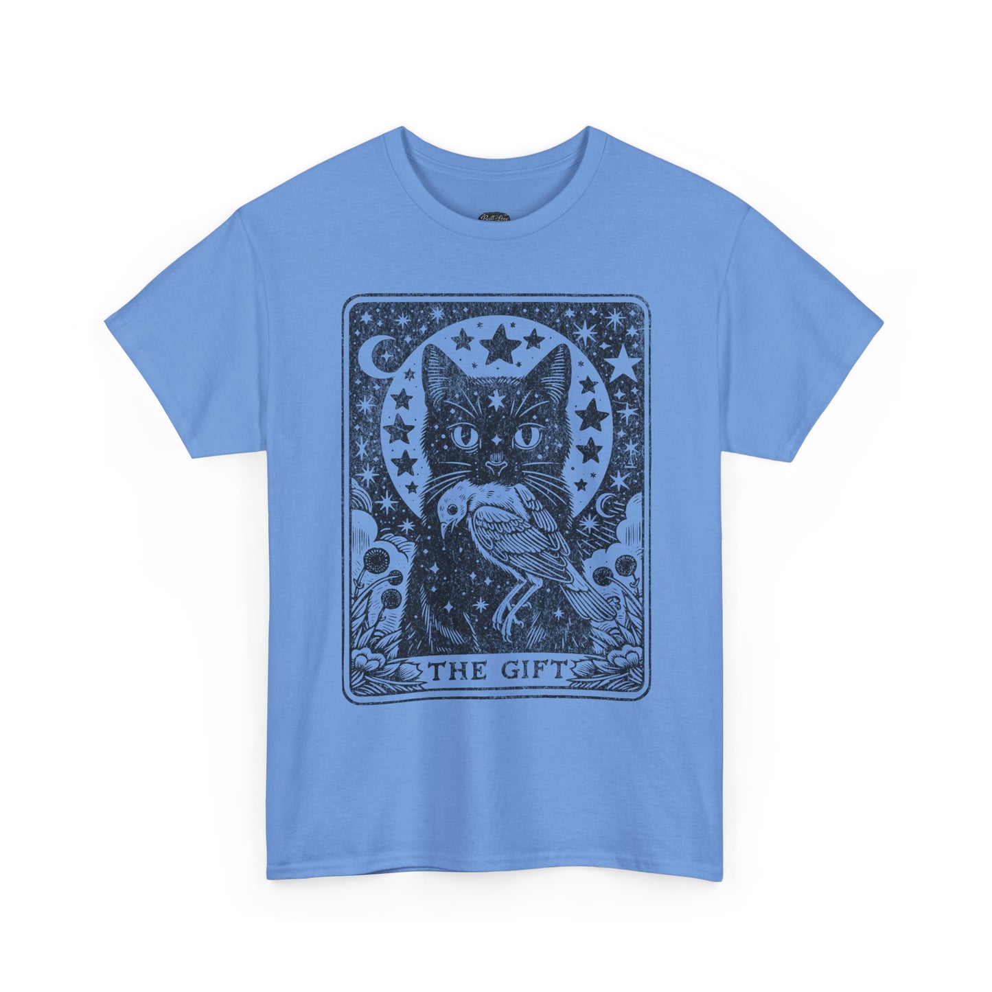 Tarot Cat with Bird T-Shirt | The Gift tarot card illustration