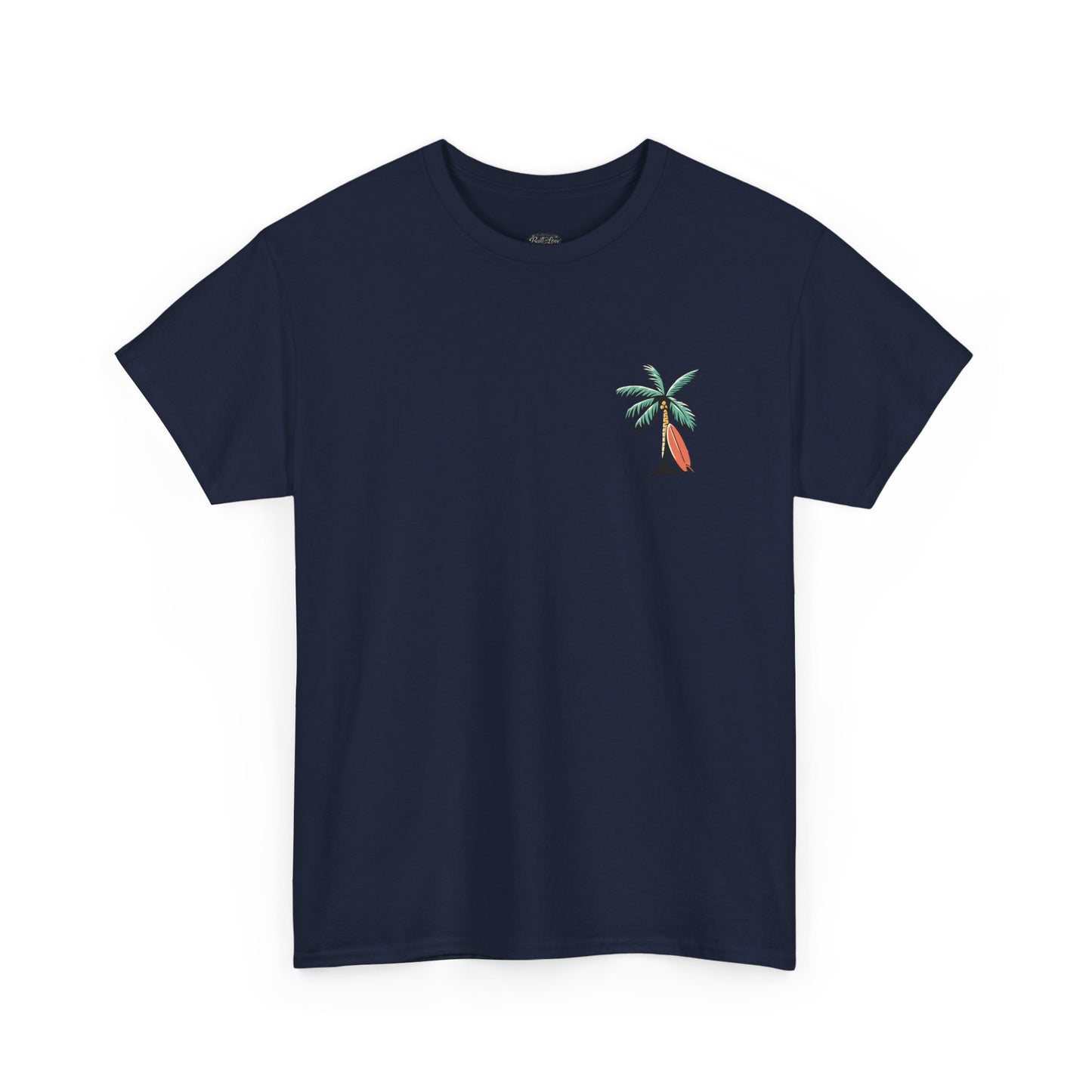 T-Shirt — "Even the Wind and Waves Obey Him" Palm Tree Surf Christian Tee