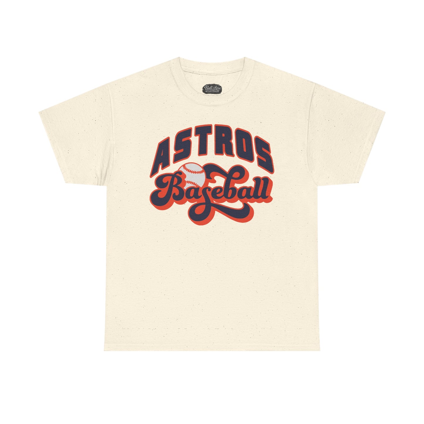 Astros Baseball Tee | Retro Script Sports Shirt