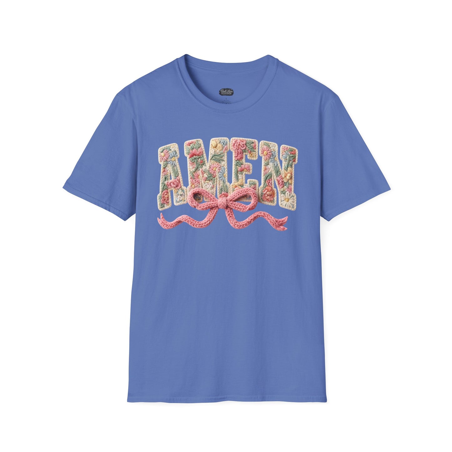 Alien Floral Script T-Shirt — Pink Bow Graphic Tee