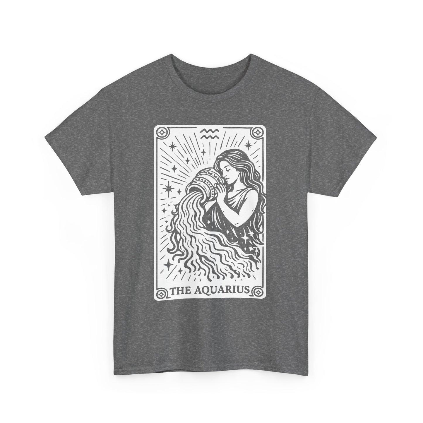Aquarius Water Bearer tee | Zodiac astrology shirt, The Aquarius tarot design