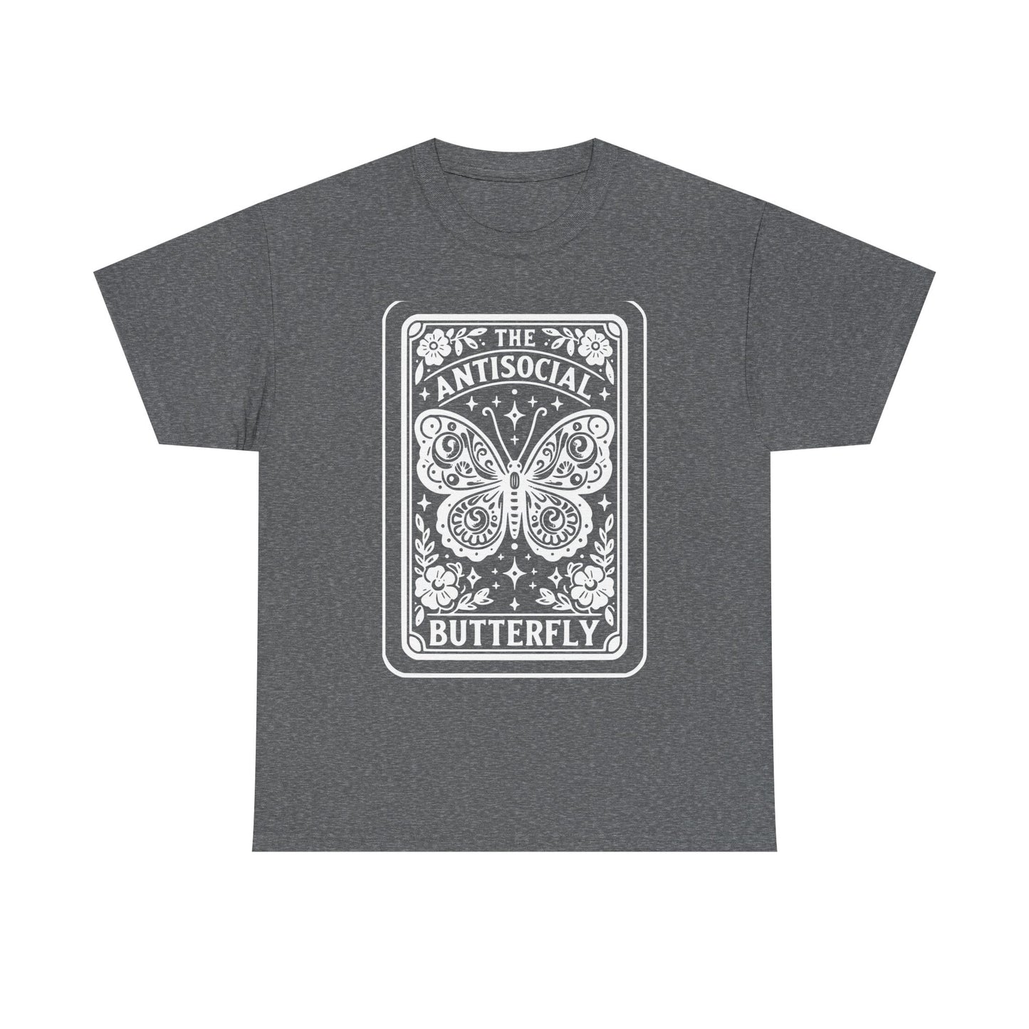 Antisocial Butterfly T-Shirt | Decorative Butterfly Illustration