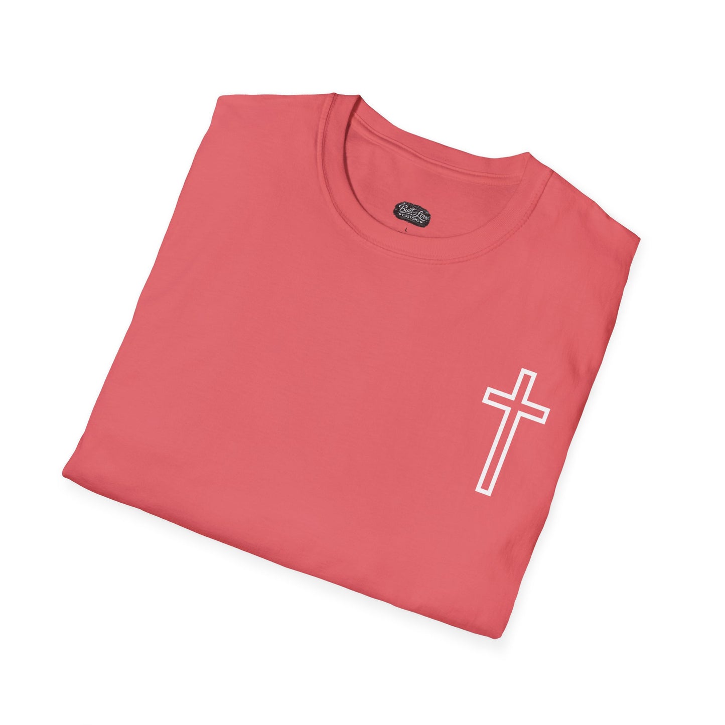 Blessed Through the Storm Christian T-Shirt — Women’s Faith Cross Tee