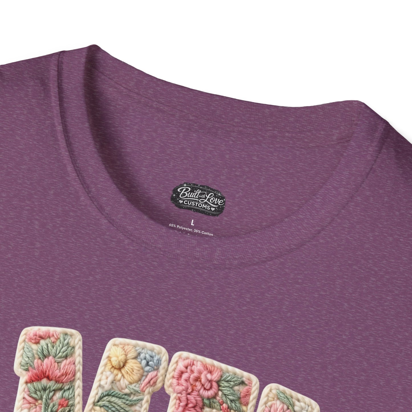 Alien Floral Script T-Shirt — Pink Bow Graphic Tee