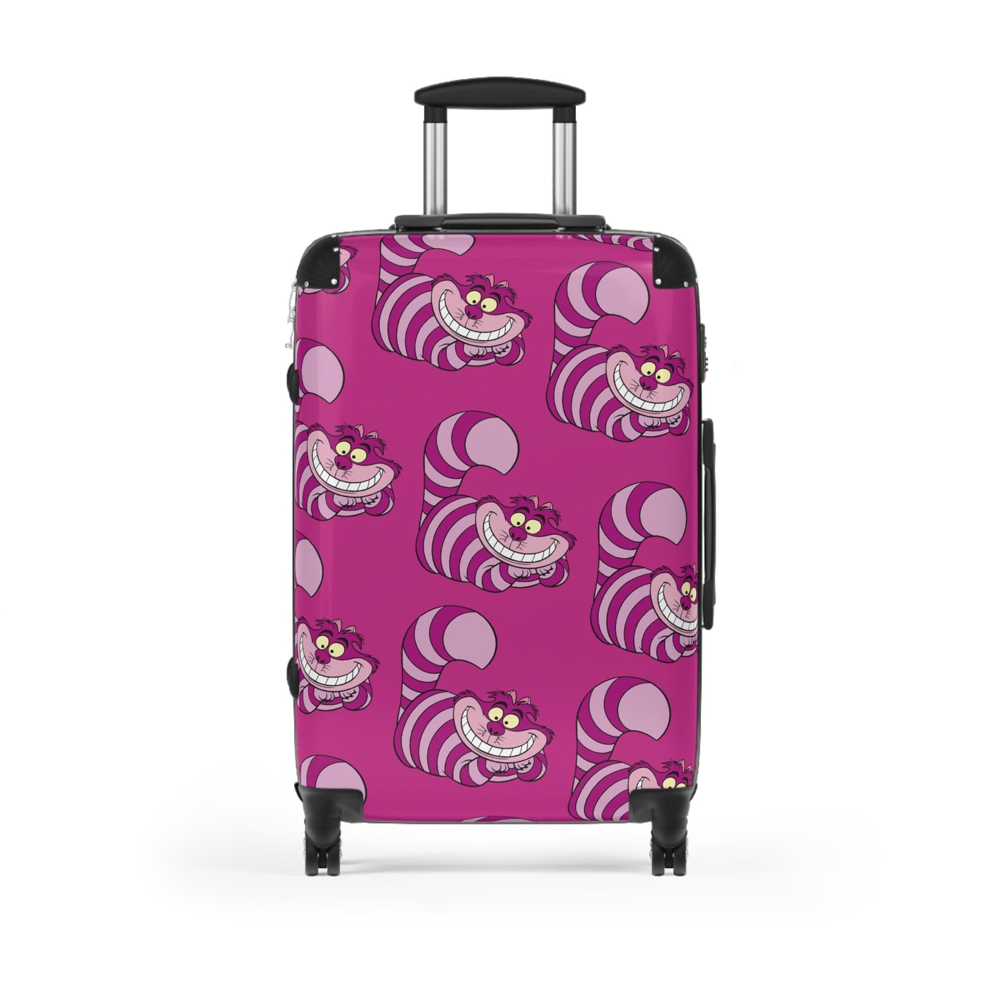 Cheshire Cat Pattern Suitcase | Pink Travel Luggage