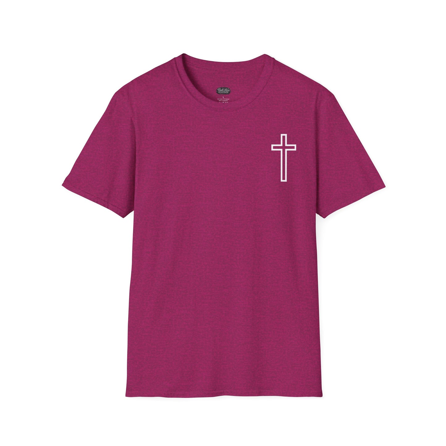 Blessed Through the Storm Christian T-Shirt — Women’s Faith Cross Tee