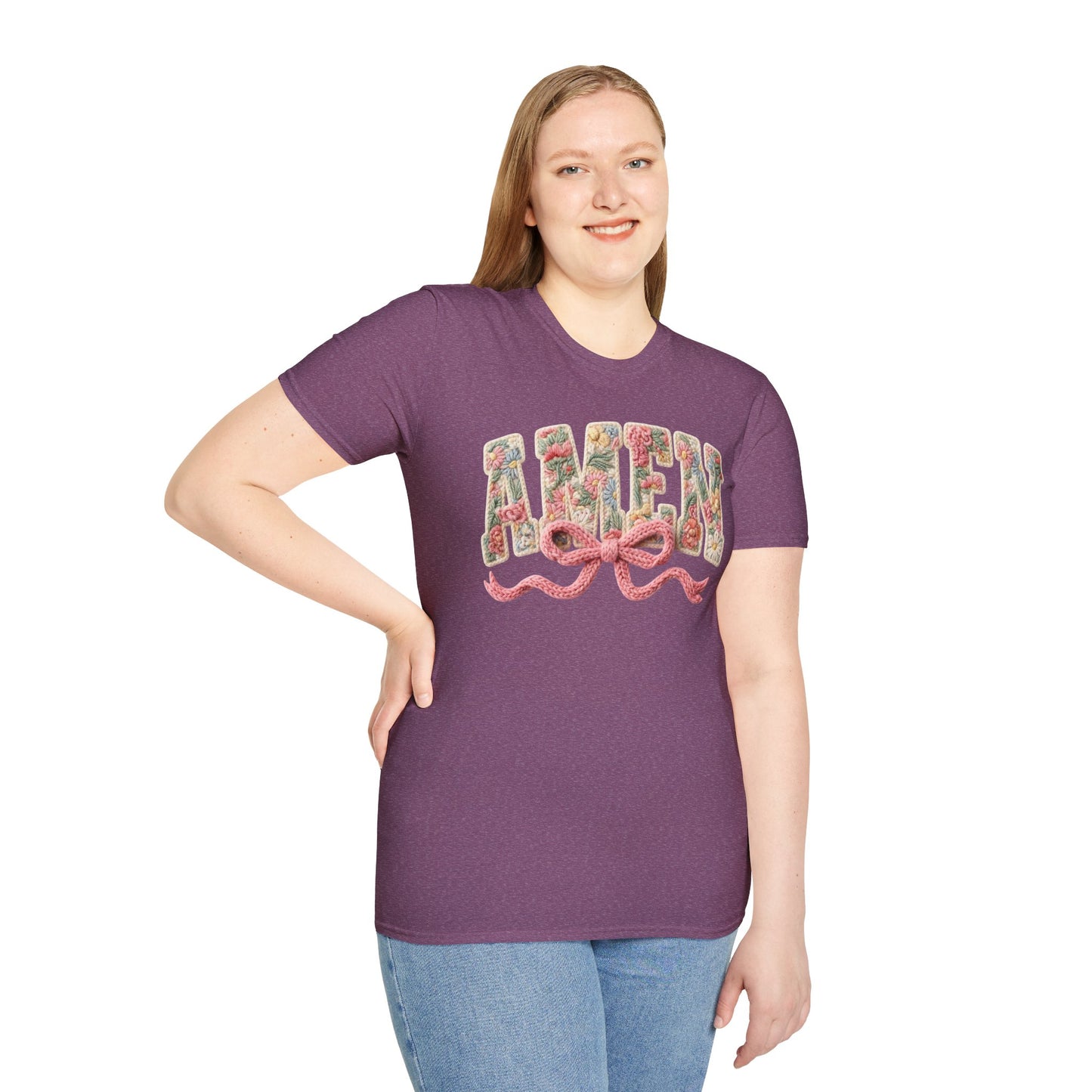 Alien Floral Script T-Shirt — Pink Bow Graphic Tee
