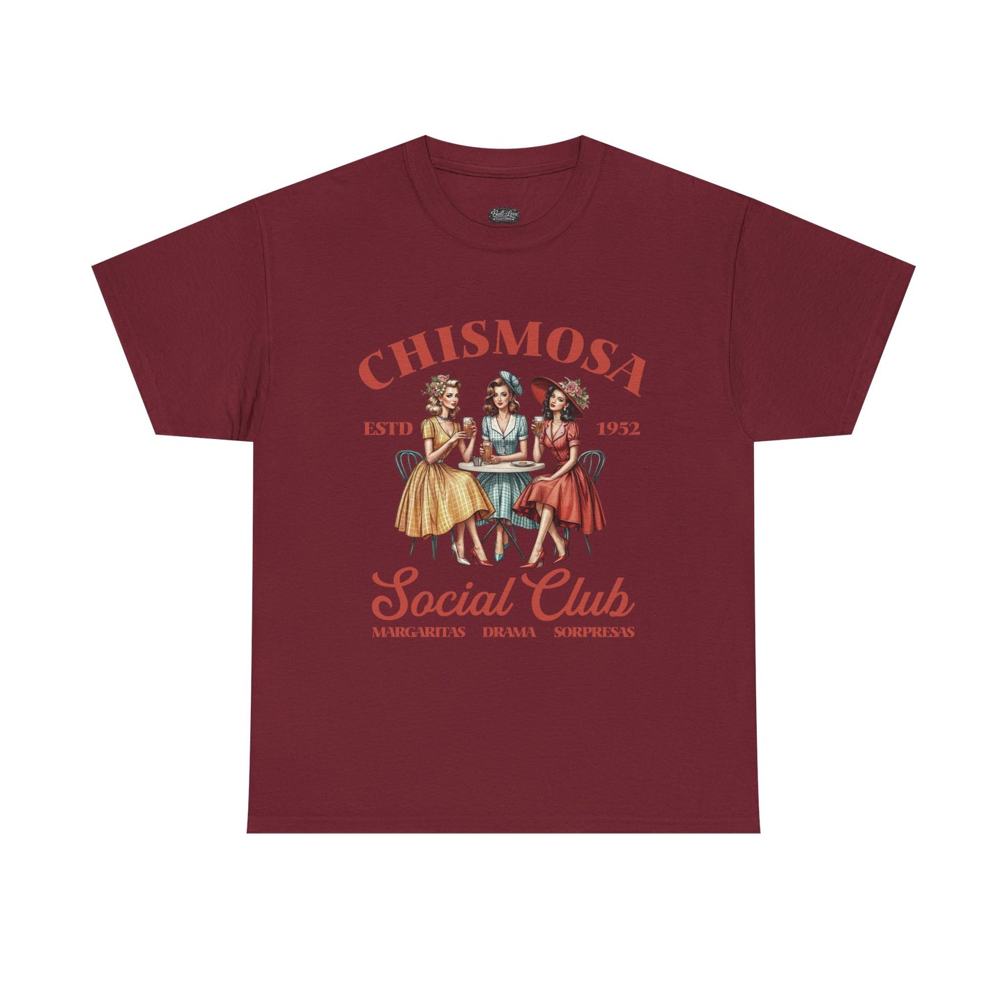 Chismosa Social Club Tee | Retro Ladies Gossip Graphic Shirt