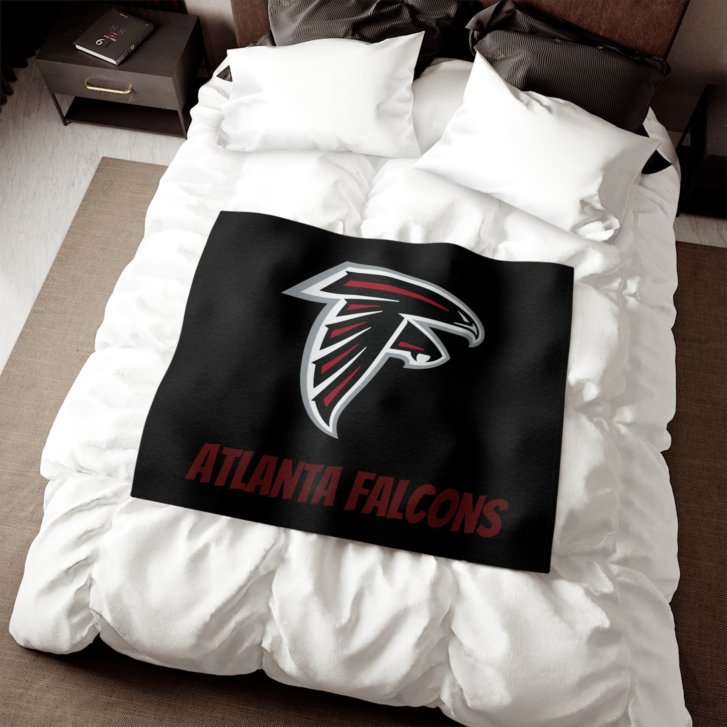 Atlanta Falcons logo Sweatshirt Blanket | NFL team fleece throw