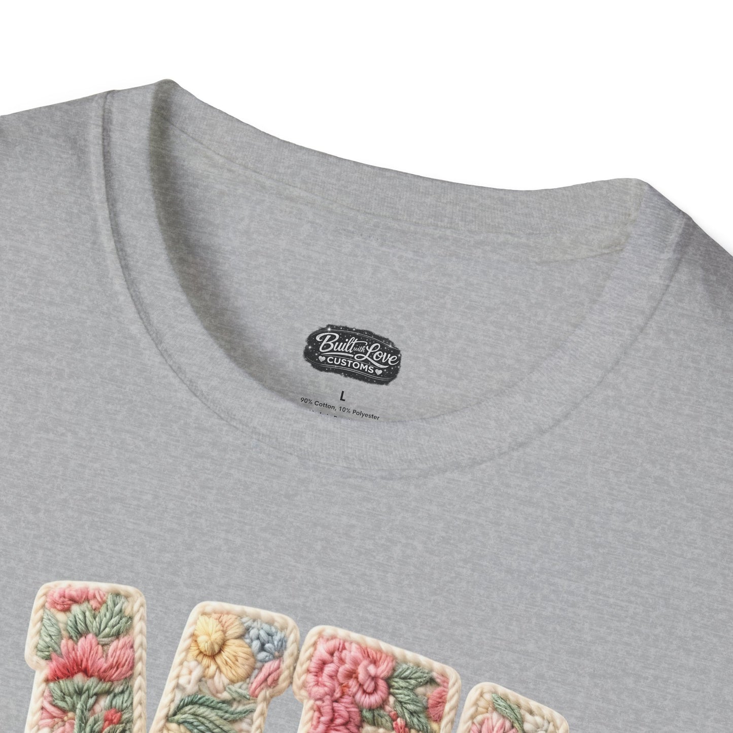 Alien Floral Script T-Shirt — Pink Bow Graphic Tee