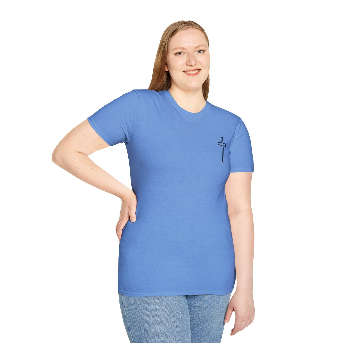 Blessed Who Stand T-Shirt — "Blessed is the woman who stood in faith through the storm" Christian Tee