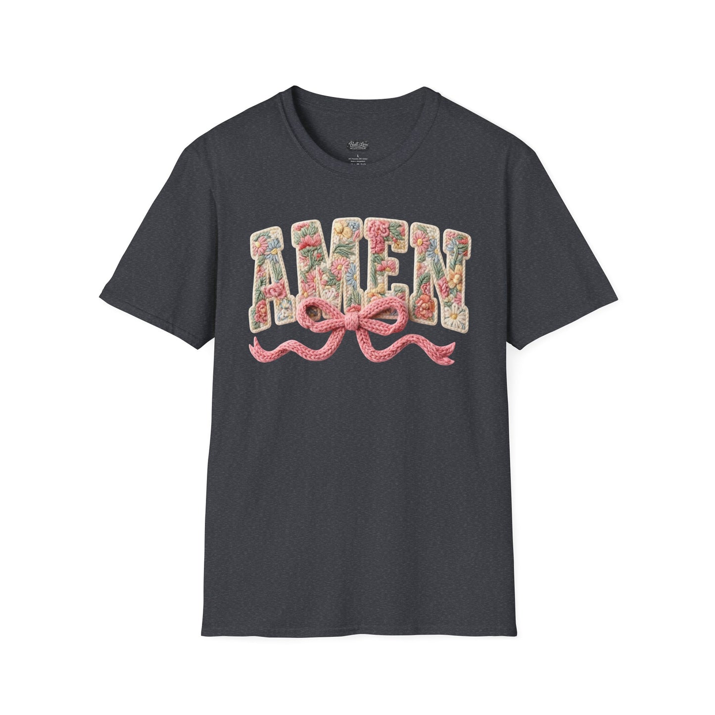 Alien Floral Script T-Shirt — Pink Bow Graphic Tee