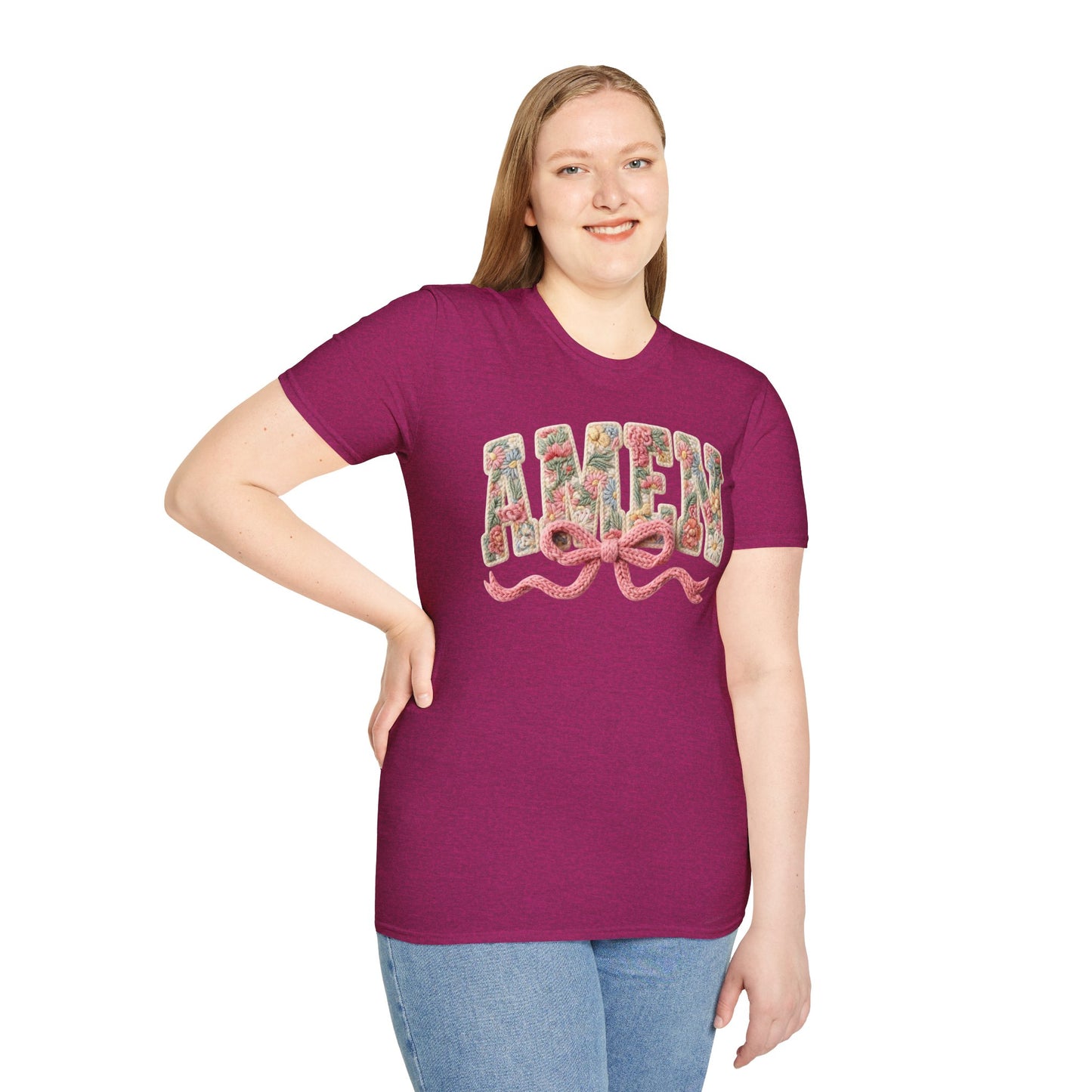 Alien Floral Script T-Shirt — Pink Bow Graphic Tee