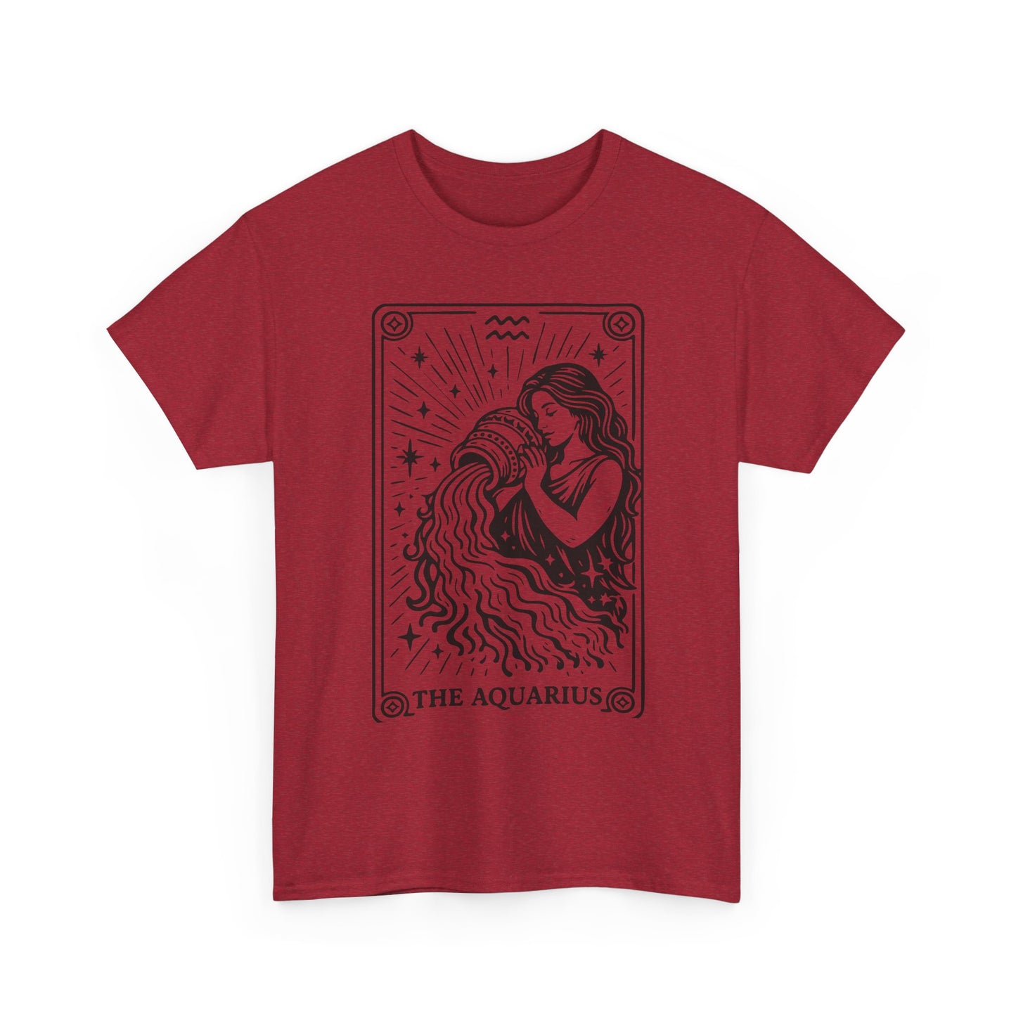 Aquarius Water Bearer tee | Zodiac astrology shirt, The Aquarius tarot design