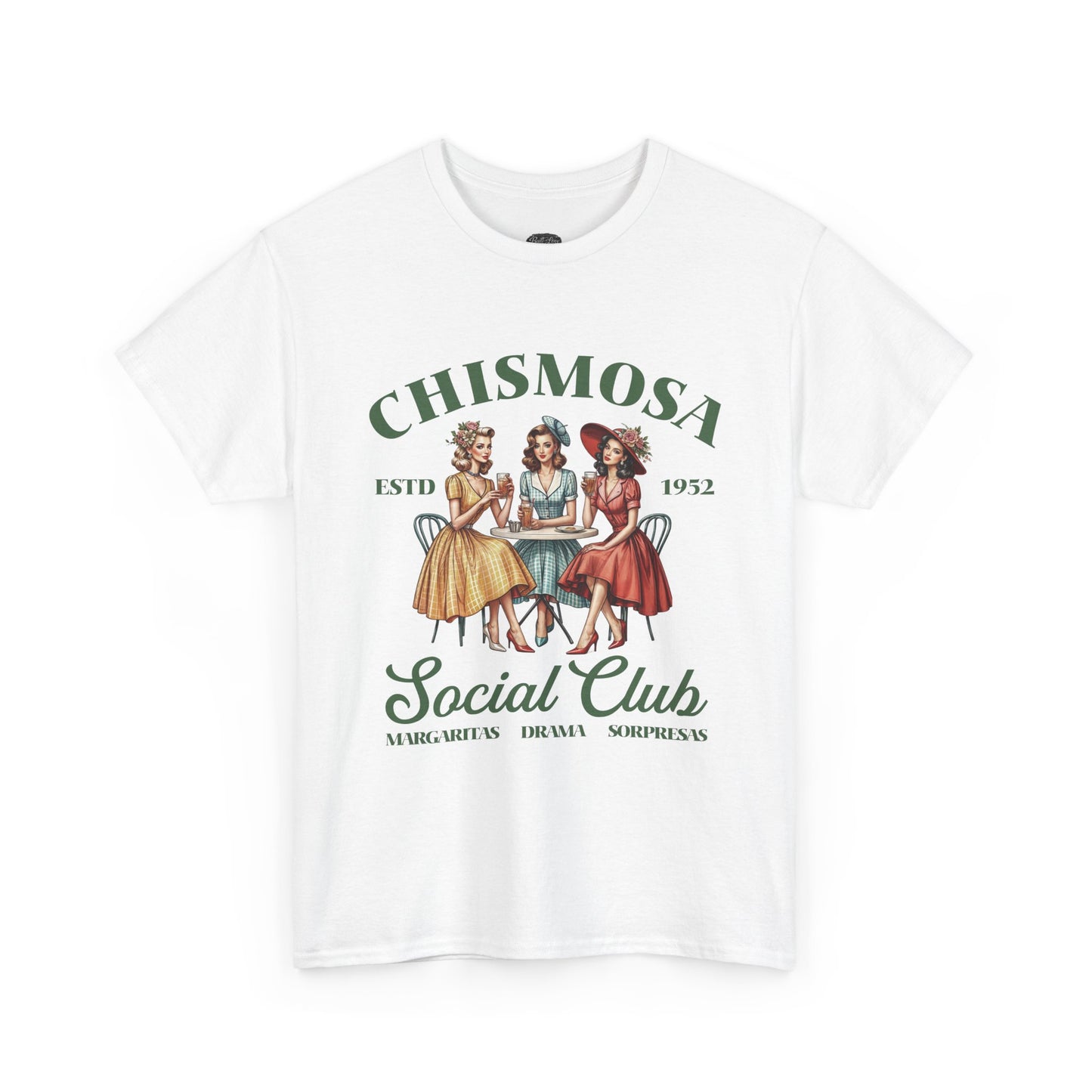 Chismosa Social Club Tee | Vintage Women Gossip Illustration