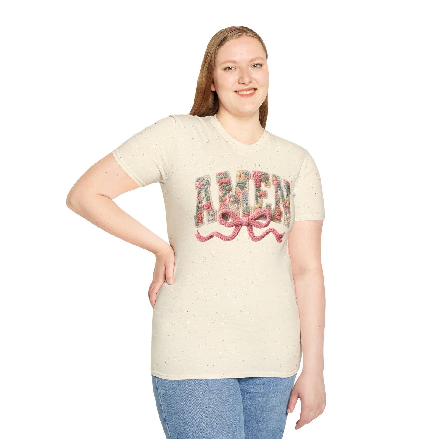 Alien Floral Script T-Shirt — Pink Bow Graphic Tee
