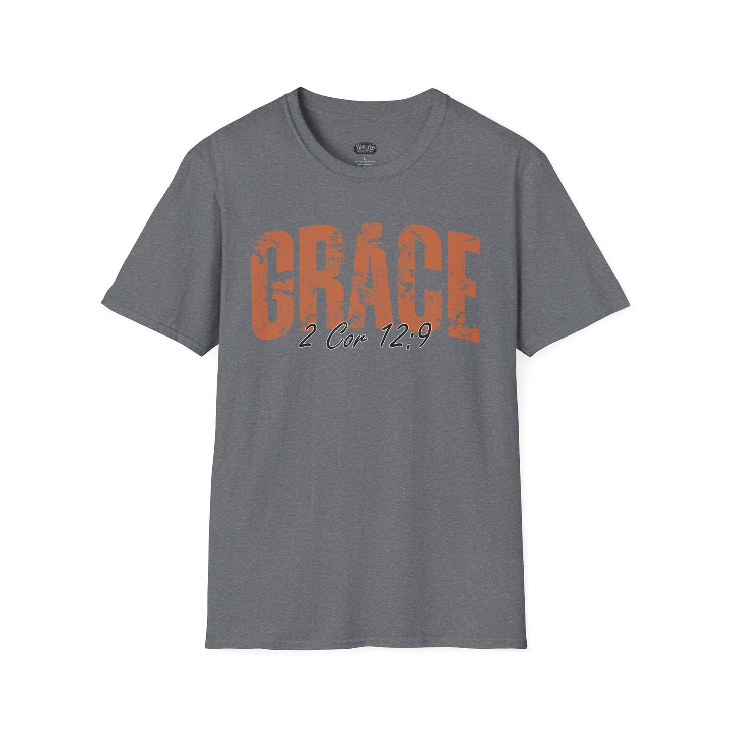 Grace 2 Cor 12:9 T-Shirt | Christian scripture faith tee