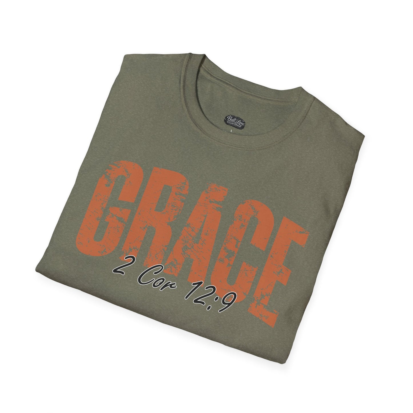 Grace 2 Cor 12:9 T-Shirt | Christian scripture faith tee
