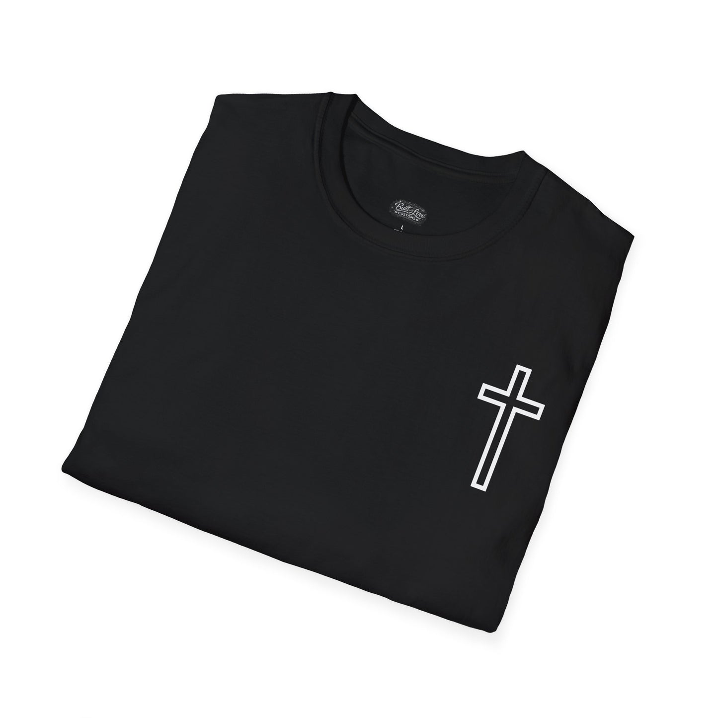 Blessed Through the Storm Christian T-Shirt — Women’s Faith Cross Tee