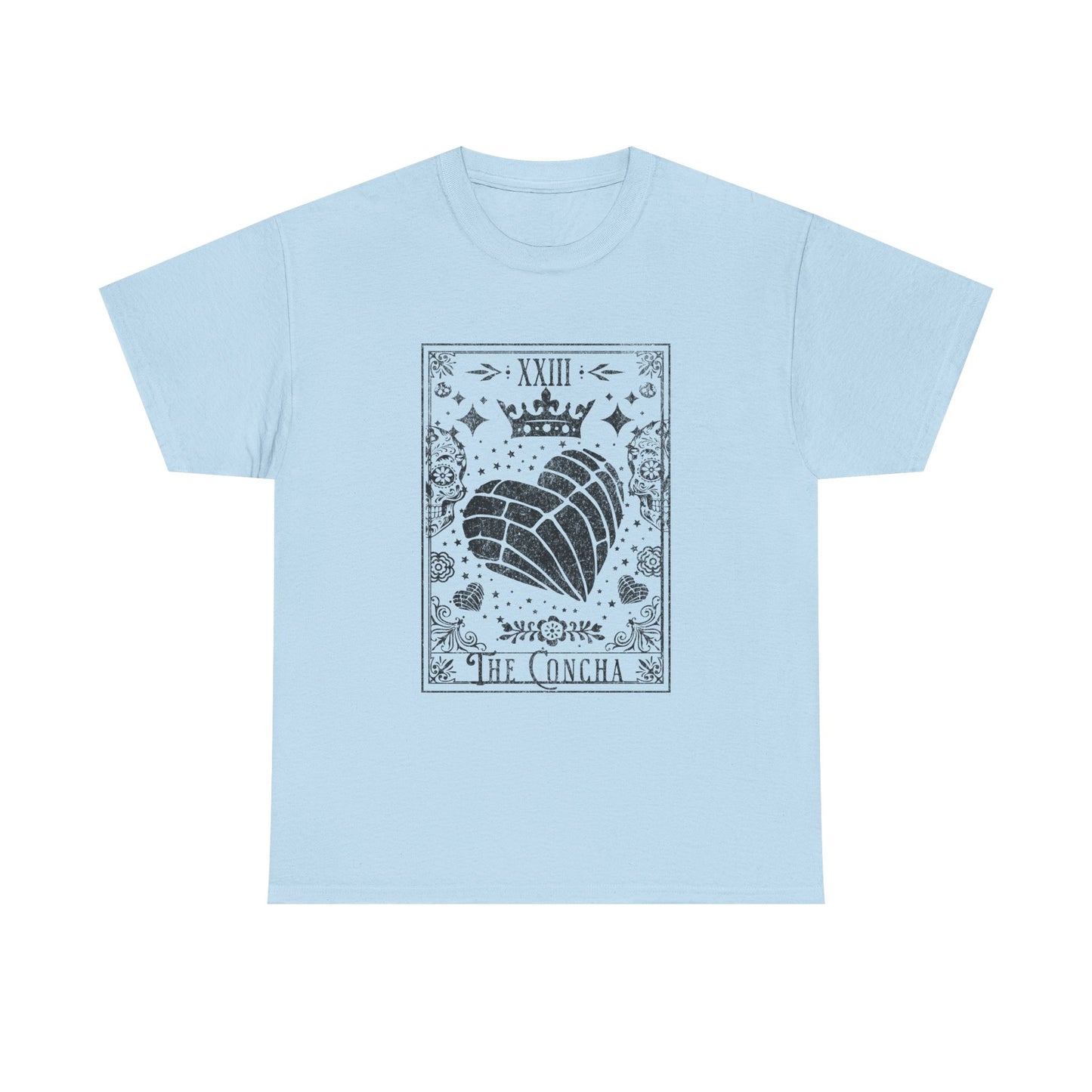 La Concha Tarot Card Tee | Shell Illustration, XIII Symbol, Occult Floral Design