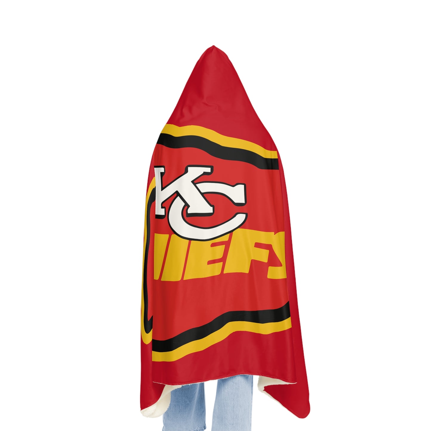 Kansas City Chiefs Blanket | Hooded Throw, NFL Team Logo Red