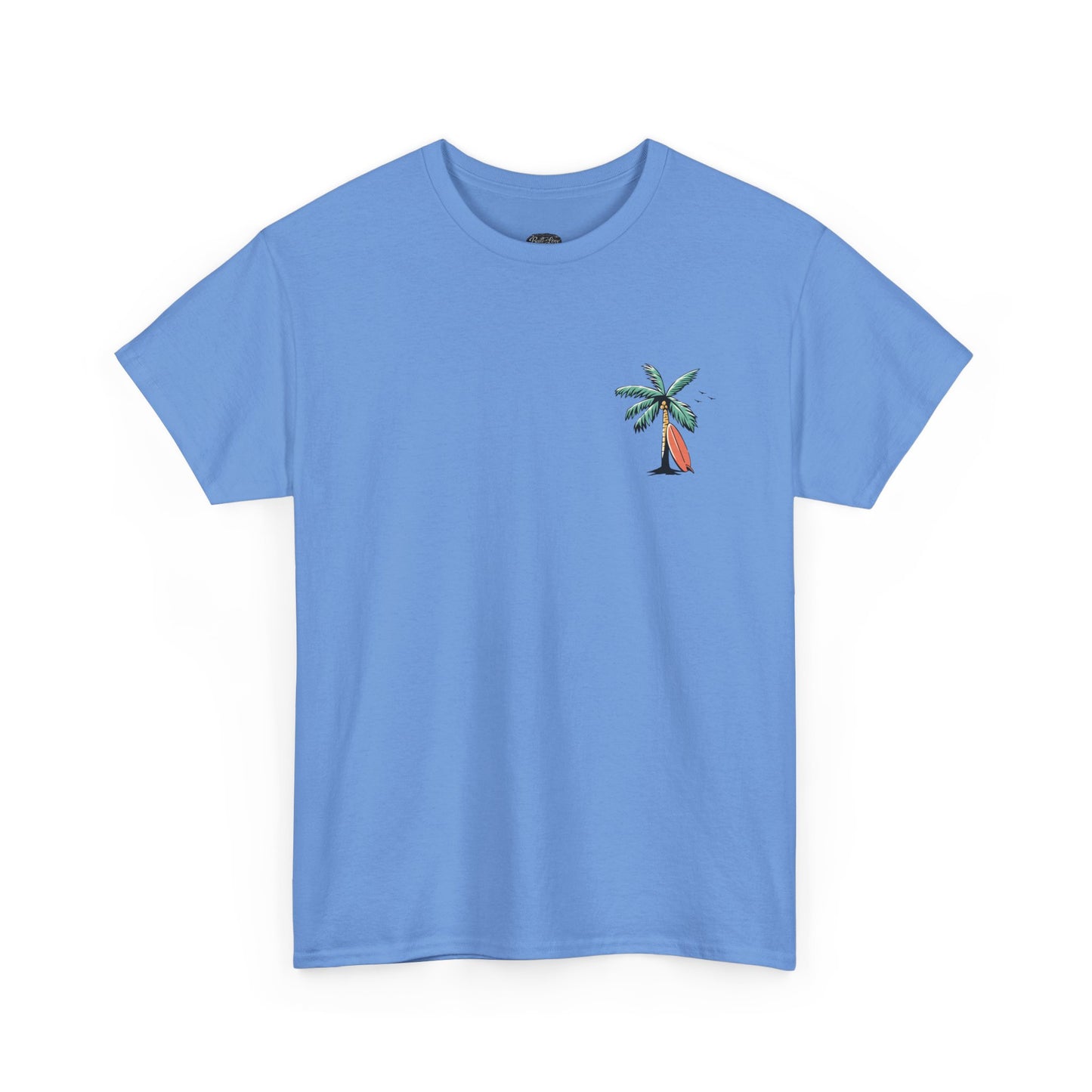 T-Shirt — "Even the Wind and Waves Obey Him" Palm Tree Surf Christian Tee