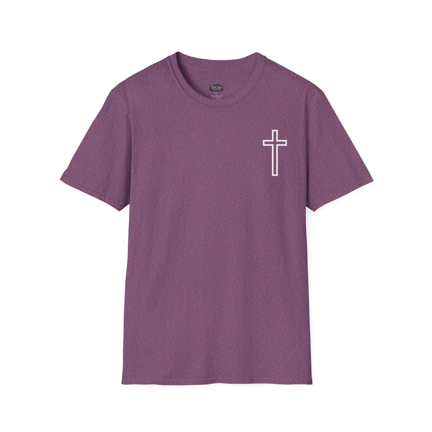 Blessed Through the Storm Christian T-Shirt — Women’s Faith Cross Tee