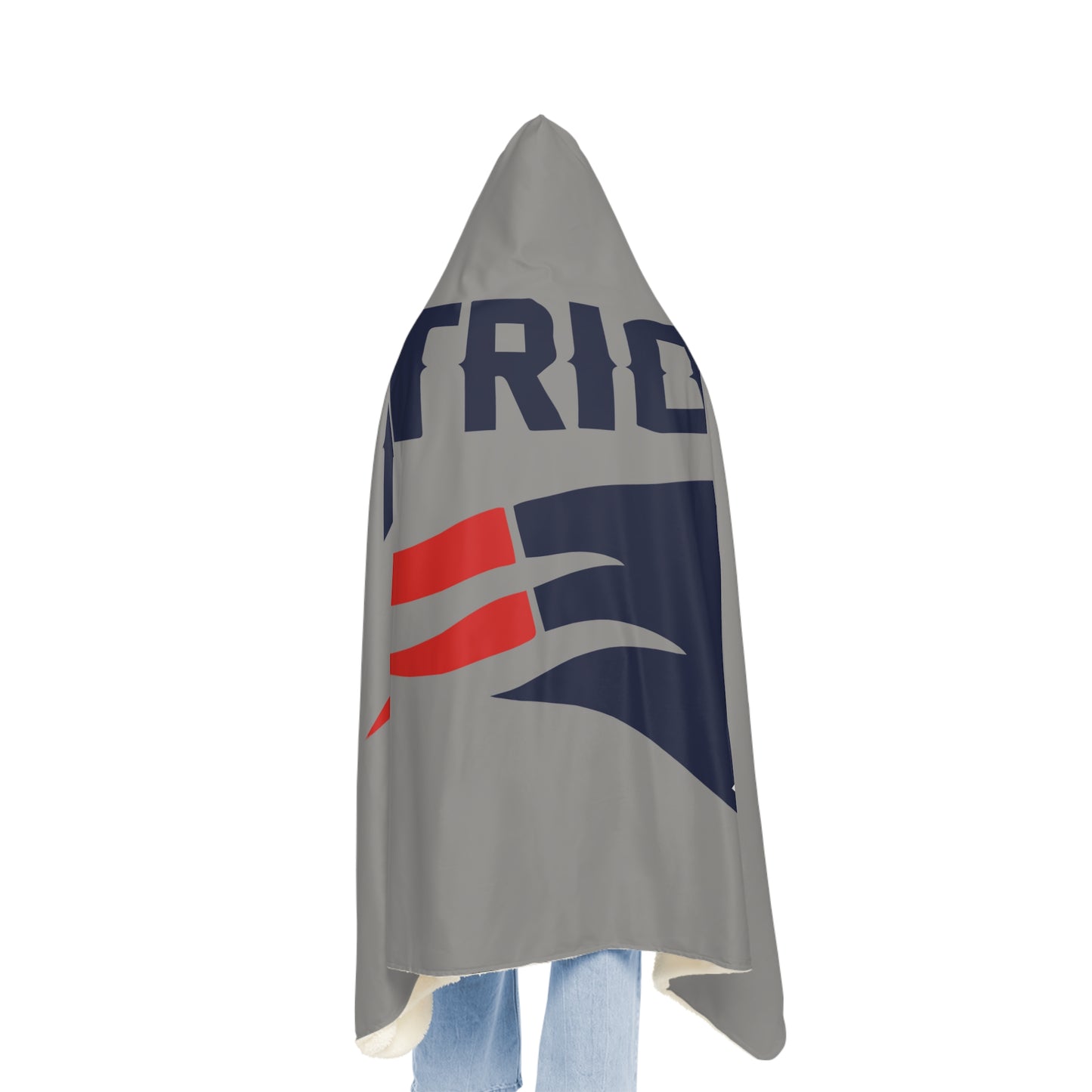 Patriots Logo Snuggle Blanket | Team Football Throw Hooded Blanket