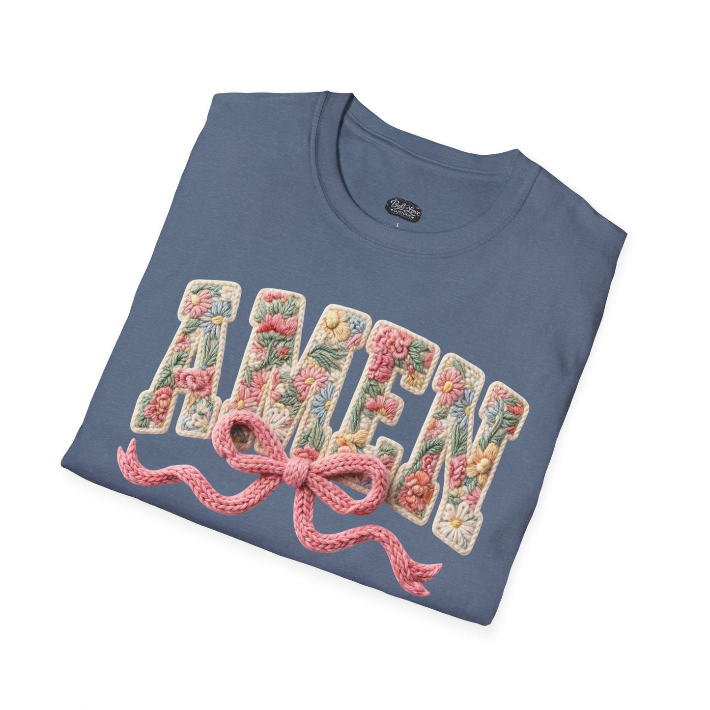 Alien Floral Script T-Shirt — Pink Bow Graphic Tee